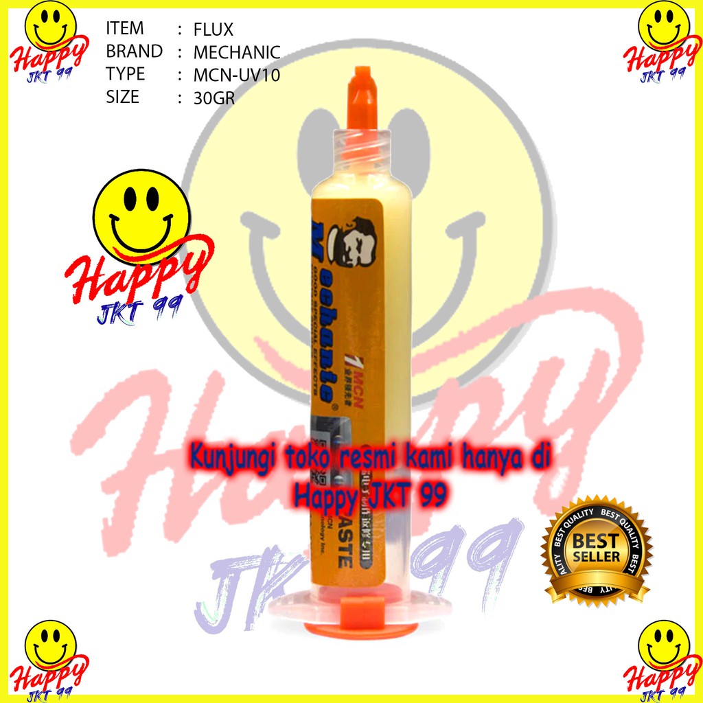 [ HAPPY JKT 99 ] FLUX MECHANIC MCN-UV10 MCN UV10 UV 10 30GRAM