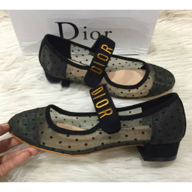 Sepatu Dior Baby-D Ballet Pump Dotted 522-1