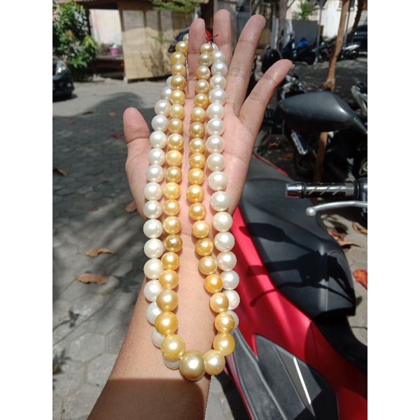 kalung full mutiara air laut white kalung mutiara kalung mutiara laut