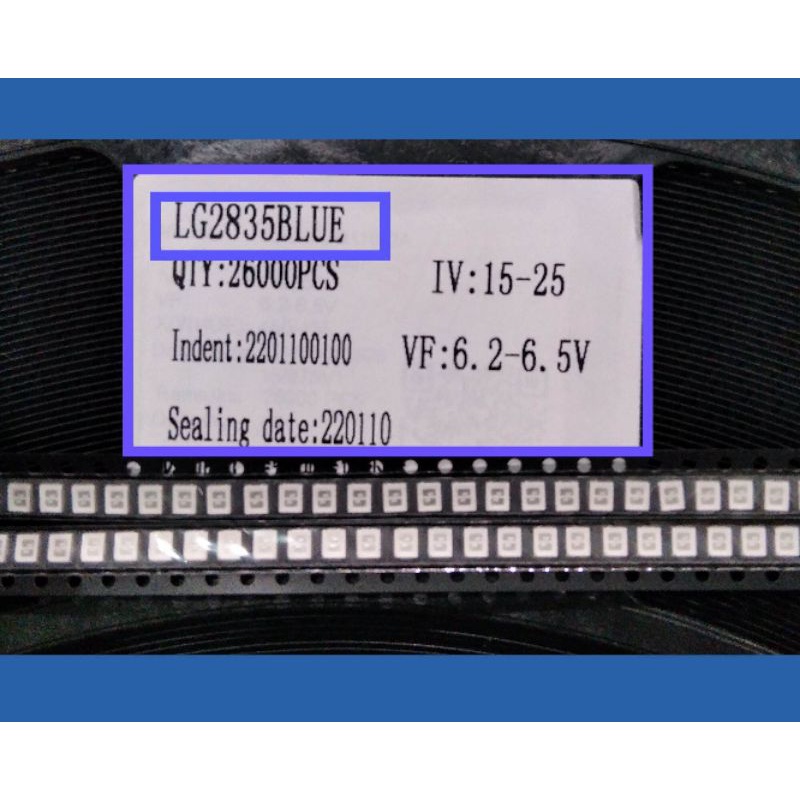 SMD CHIP LED LG 6V BIRU PER 100BJ