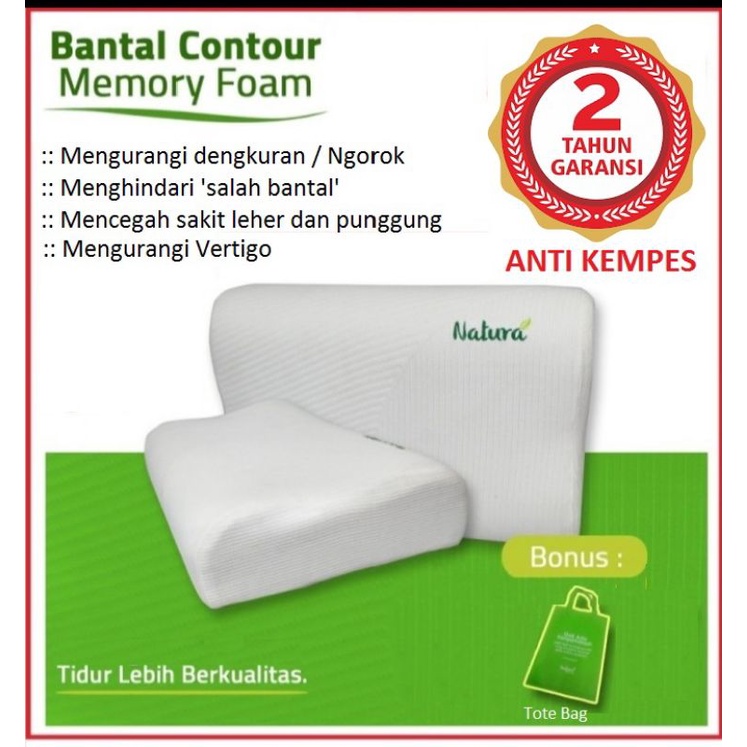 Bantal Memory Foam Anti Ngorok - Bantal Terapi Kesehatan