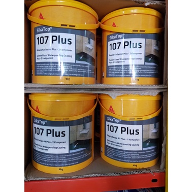 SIKA TOP 107 PLUS - WATERPROOFING - ANTI BOCOR 4KG - SEMEN PELAPIS