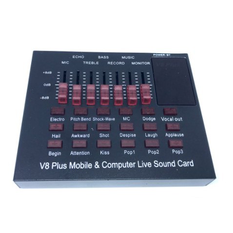 [AUDIO] - TaffSTUDIO Bluetooth Audio USB External Soundcard Live Broadcast - V8 Plus