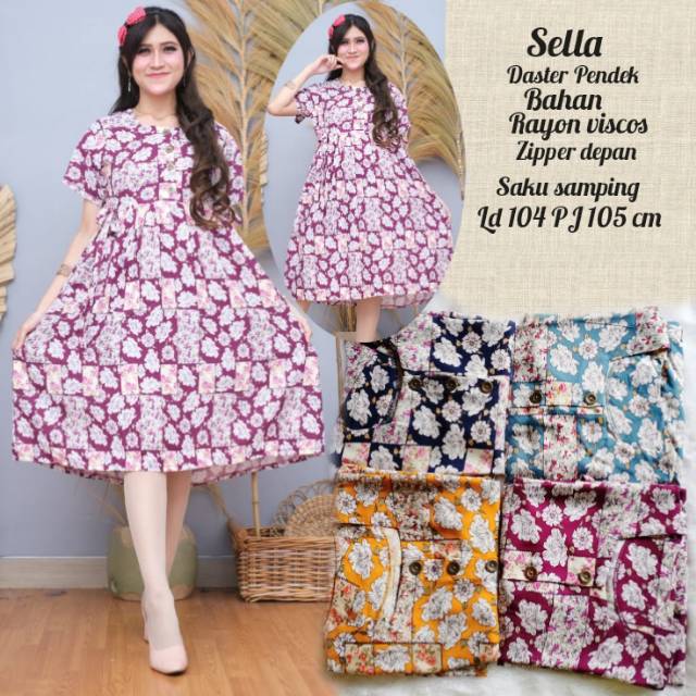 {ORI SAFITRI} DASTER MURAH CANTIK KEKINIAN BAHAN RAYON VISCOS