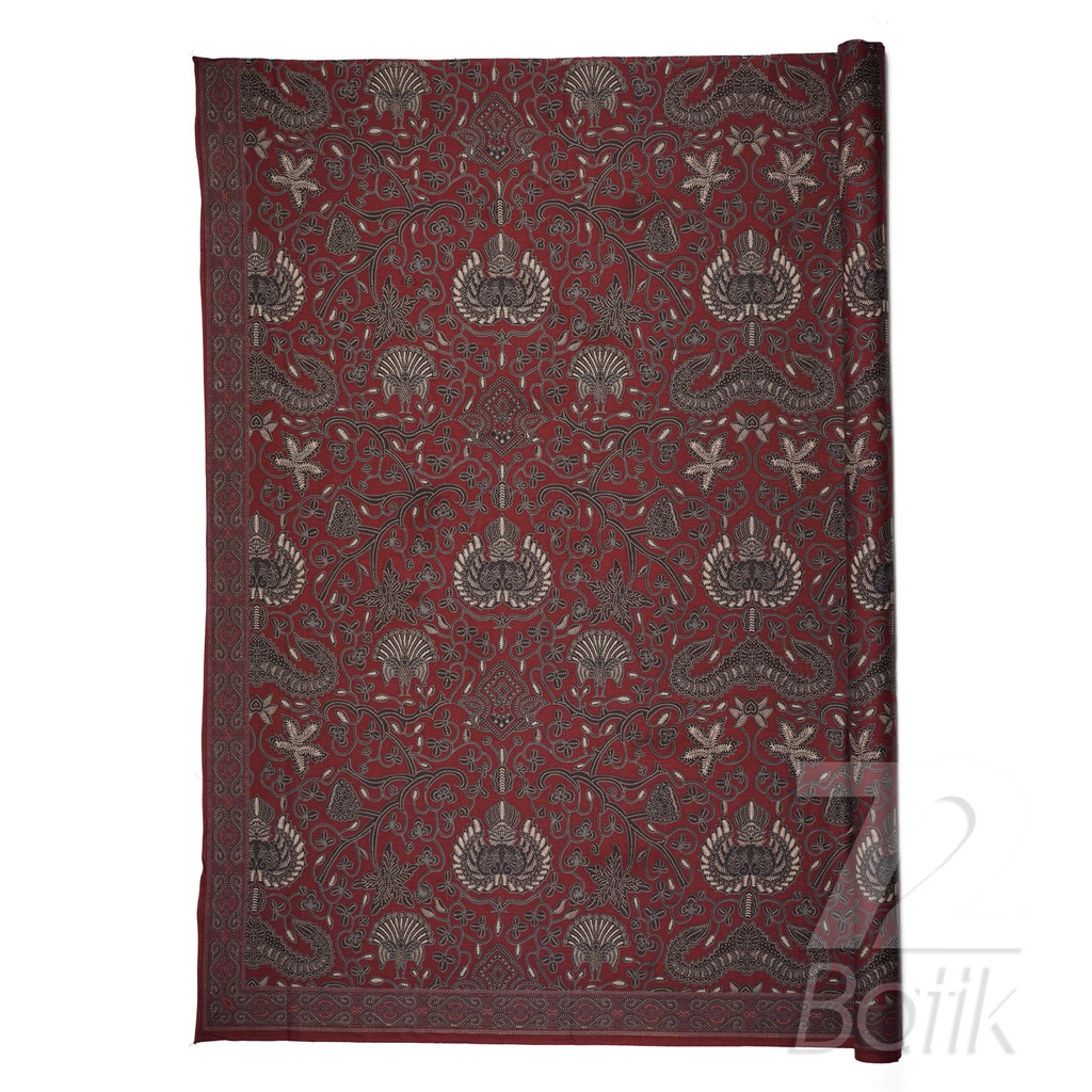 BAHAN BATIK PREMIUM Katun Warna Merah Maron Maroon Marun 722675 Cap 72 Jarik Jarit Samping Kebat Panjang Batik Katun Modern Premium Bahan Seragam Batik Pernikahan Kantor Keluarga Murah Kamen Jadi Batik Bali Lembaran