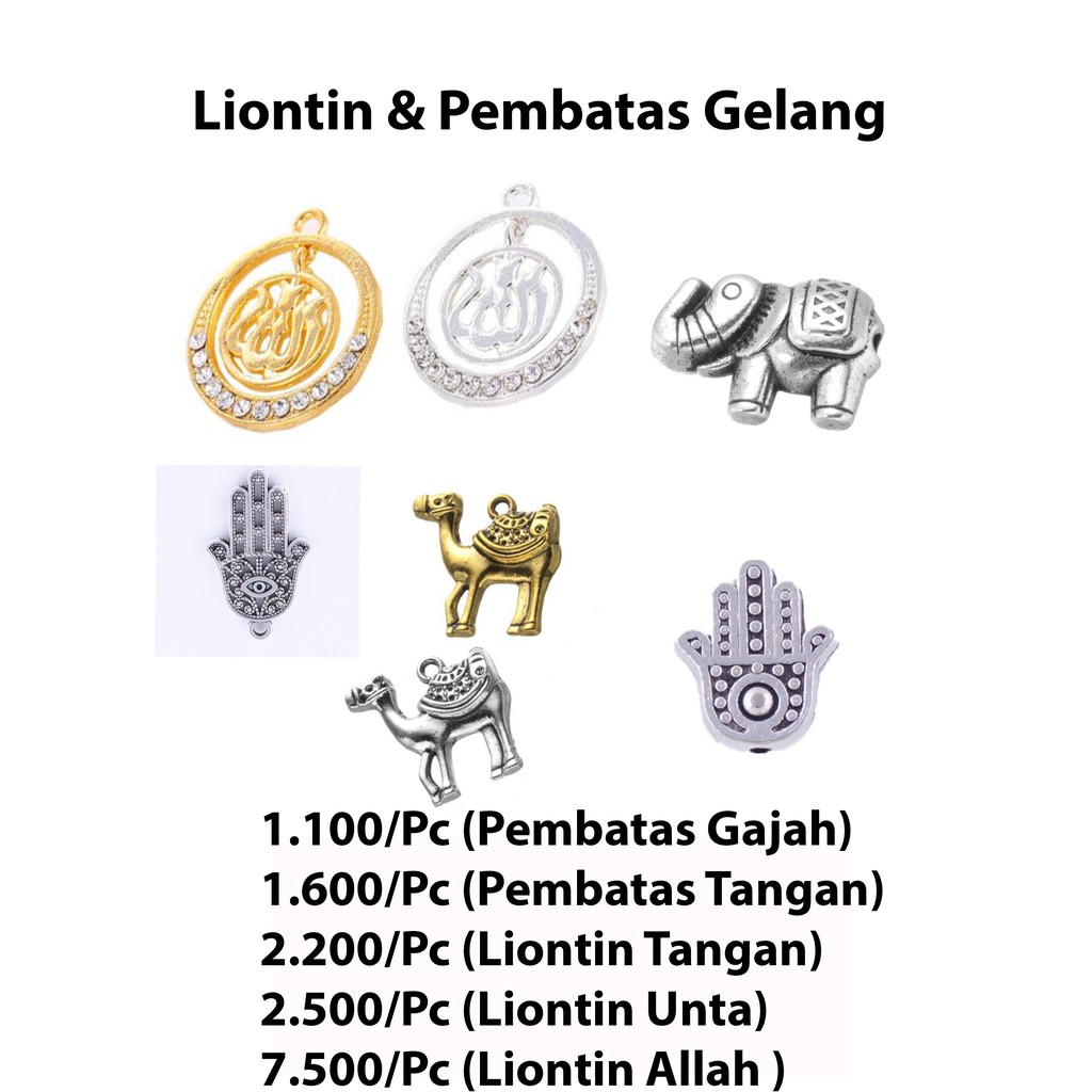 Pembatas Gelang &amp; Liontin Harga/Pc