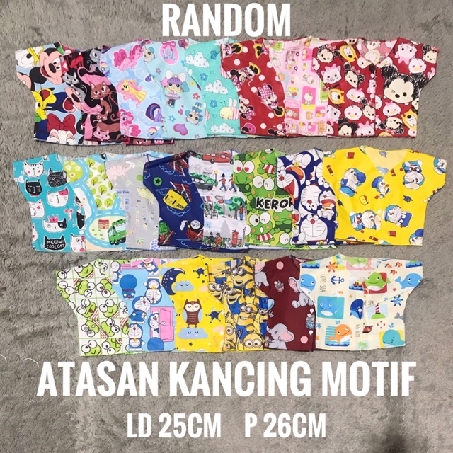 Atasan / Baju Bayi Lengan Pendek CVC