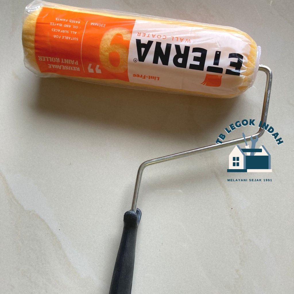 ROLL CAT ETERNA 9 INCH / KUAS ROLL CAT TEMBOK / KUAS ROLL GAGANG KOKOH