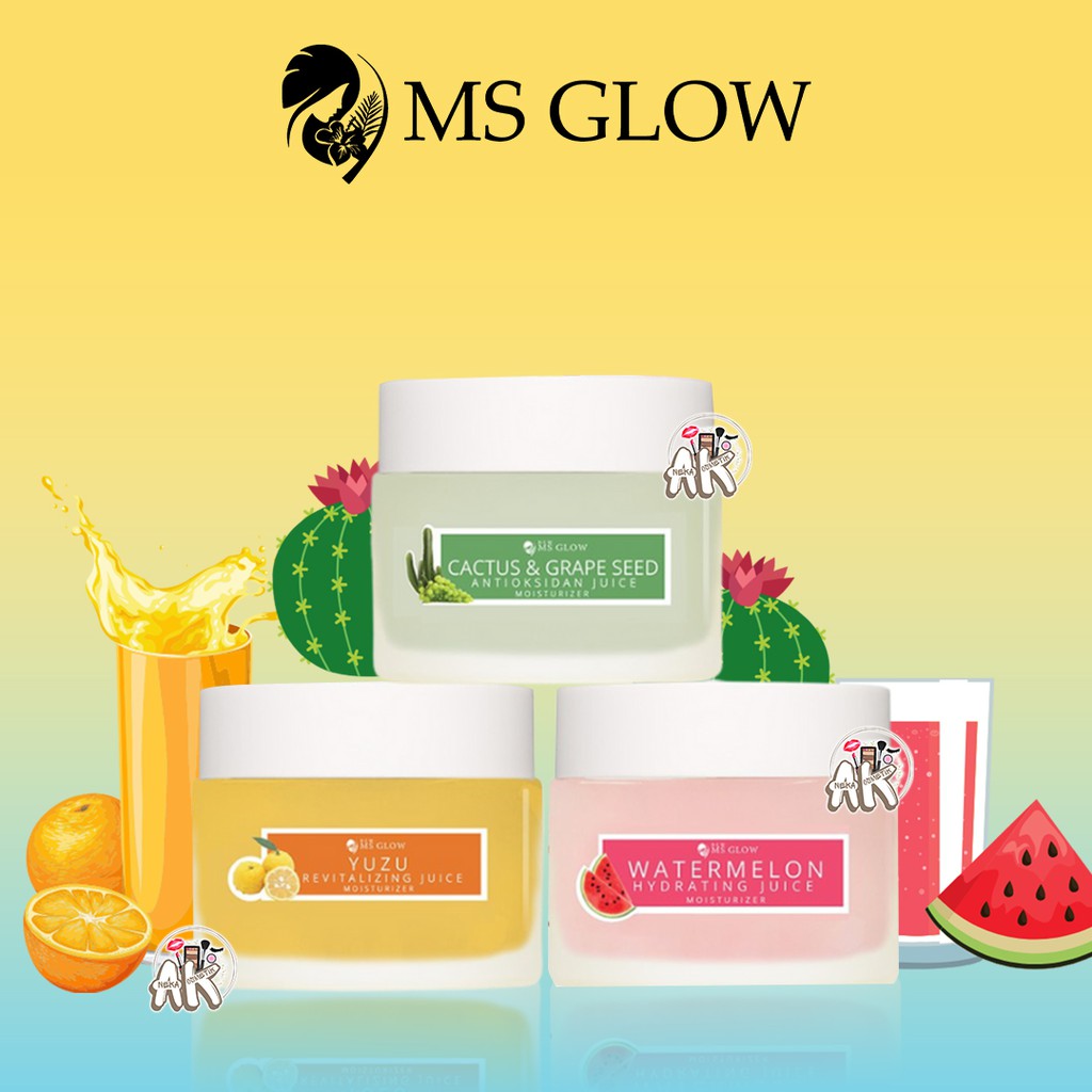 MS GLOW JUICE MOISTURIZER ( CACTUS &amp; GRAPE / YUZU / WATERMELON )