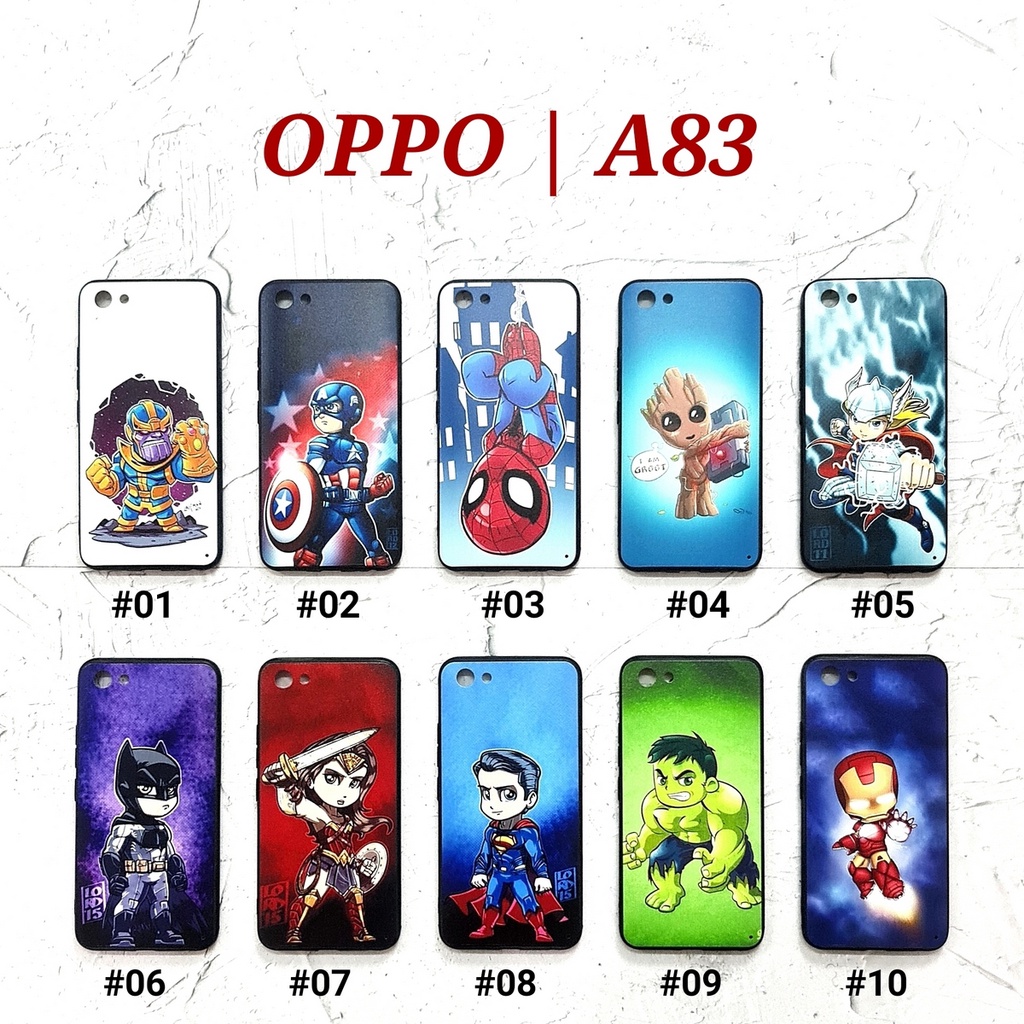 OPPO A71  A83  A35 / F1  F1 PLUS / R9  F5 F5 YOUTH  F7  F9 - MINI HERO Soft Hard Case Marvel Cartoon