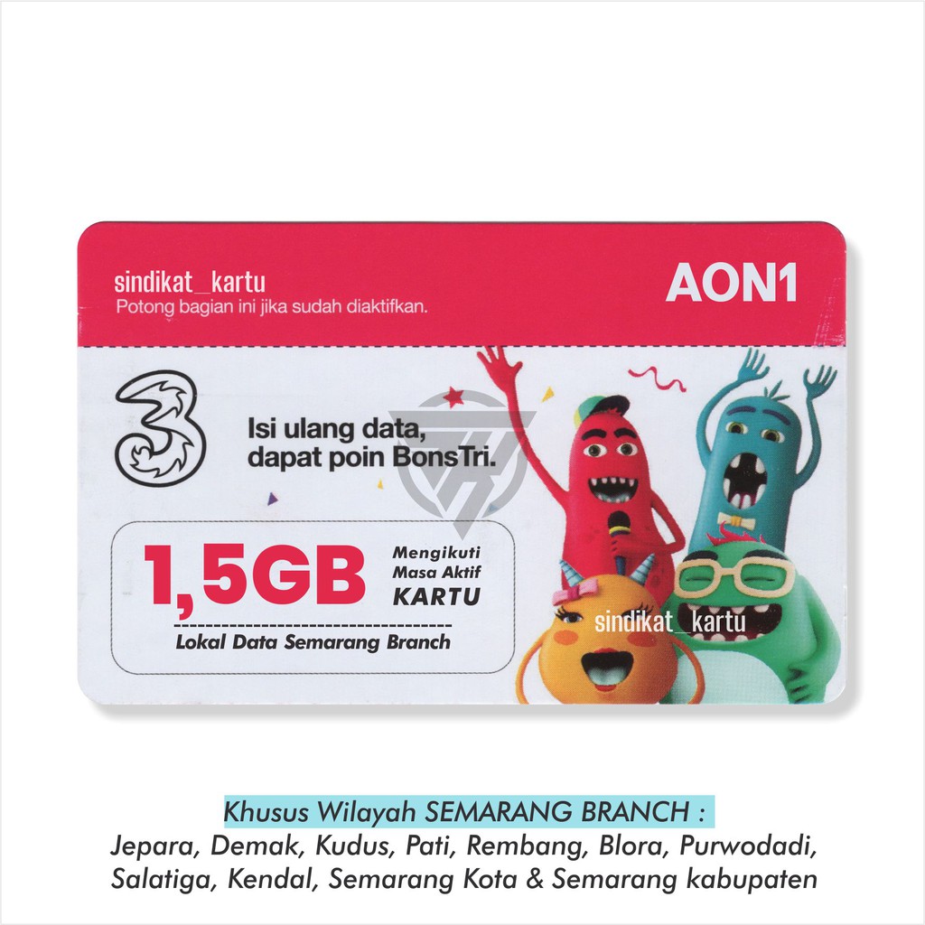 Voucher TRI AON 1,5GB | Shopee Indonesia