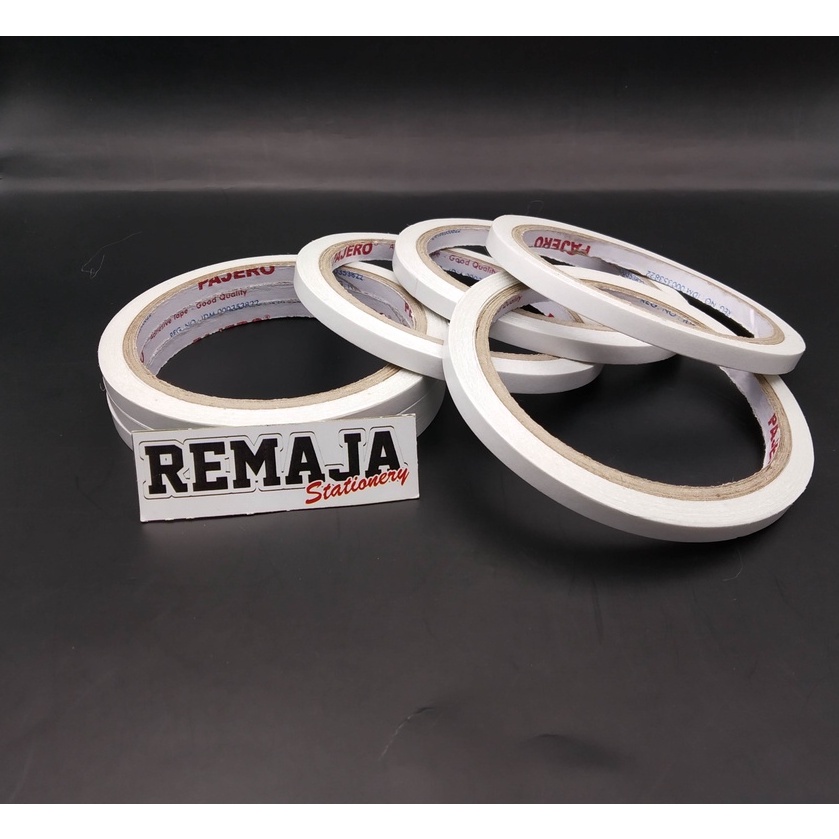 

PAJERO double tape / selotip solasi bolak balik 1/4 in (6mm)