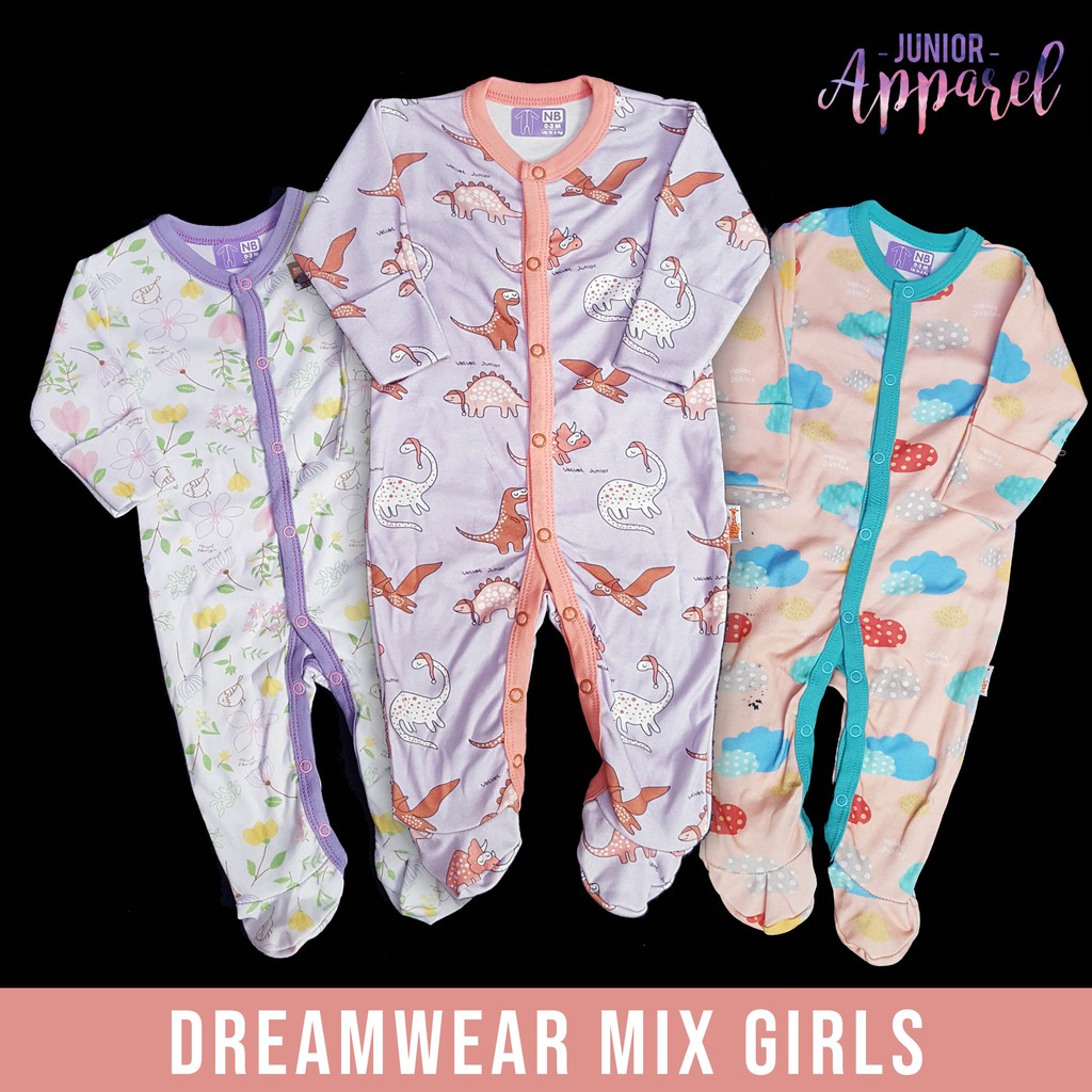  Velvet  Junior  Sleepsuit Dengan Topi Baju  Tidur Piyama Anak  