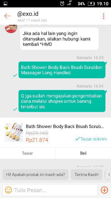 Bath Shower Body Back Brush Scrubber Massager Long Handled