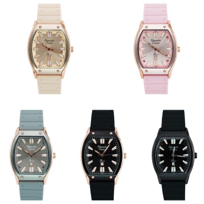 JAM TANGAN WANITA ALEXANDRE CHRISTIE AC 2941 / AC2941 RUBBER ORIGINAL barang ada