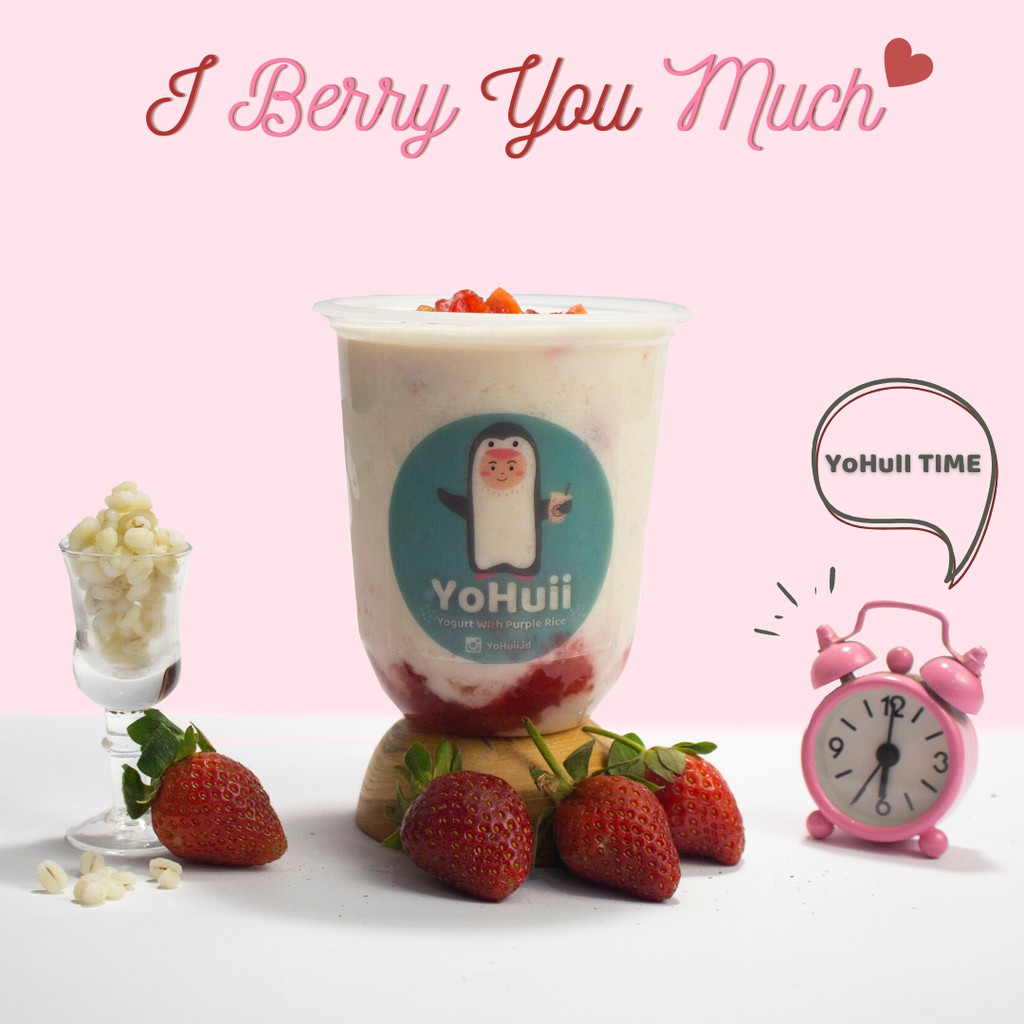 

YoHuii Strawberry Barley Yogurt Ready To Drink Fresh