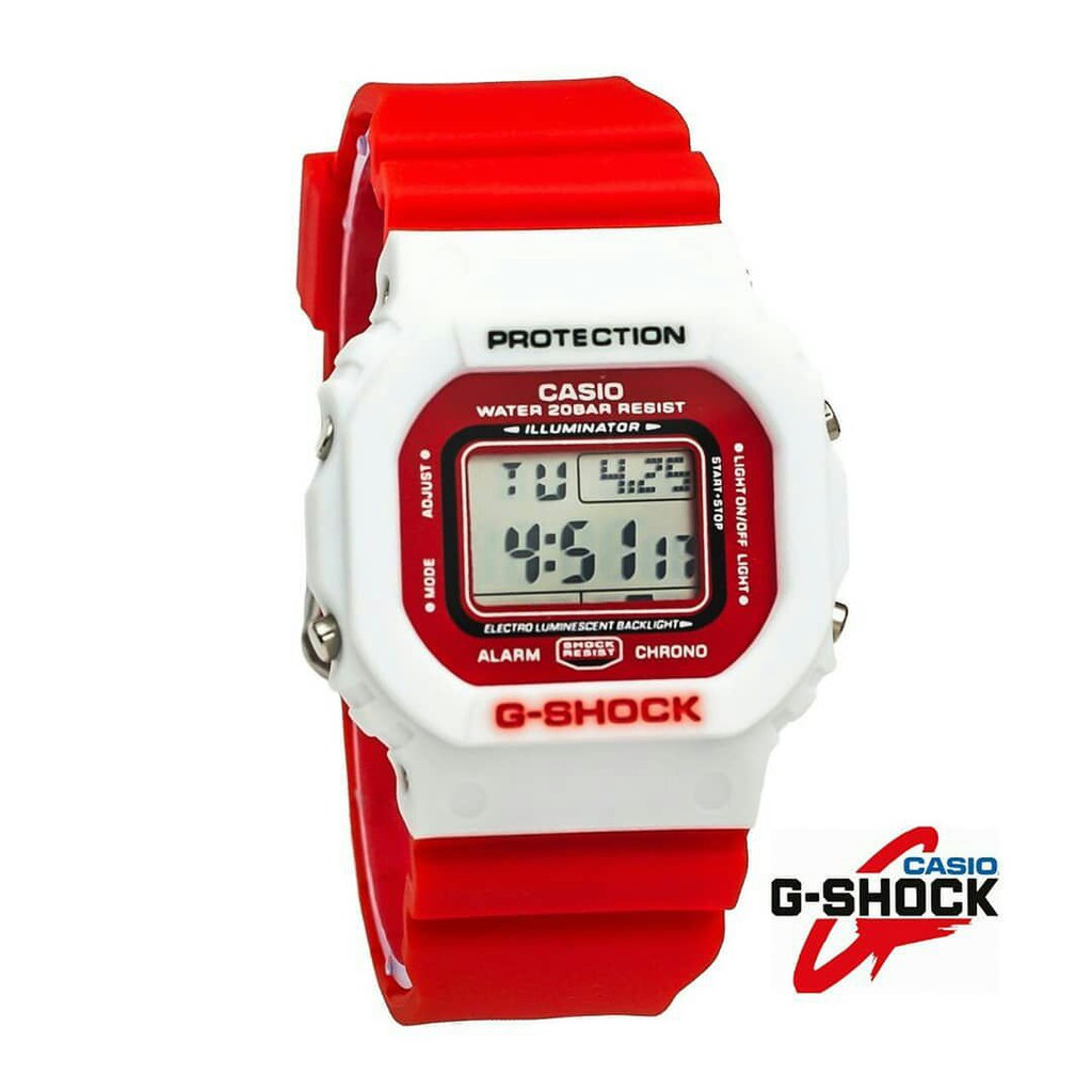 SALE MURAH GSHOCK CASIO GLS 5600 DIGITAL SEGI 2 WARNA MERAH PUTIH
