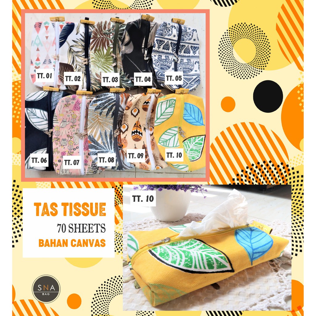

Tas Tissue Kering Kanvas 70sheets