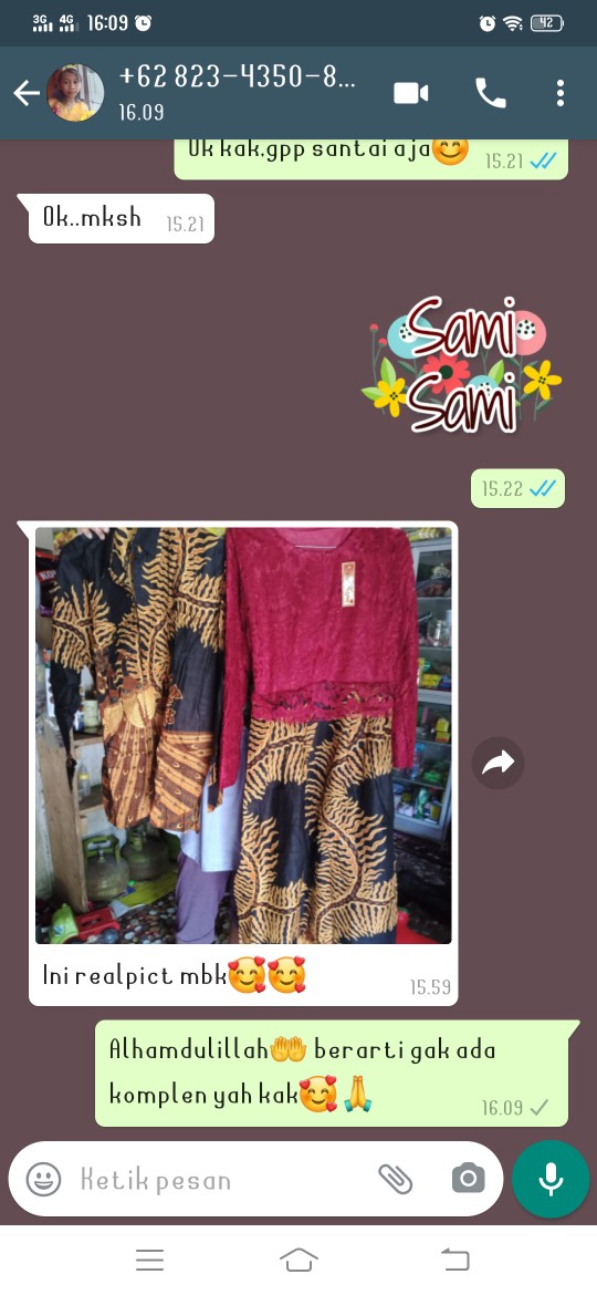 Cahayafashion Couple Batik 2595 Brokat Couple Brukat Modern Batik Keluarga Batik Modern