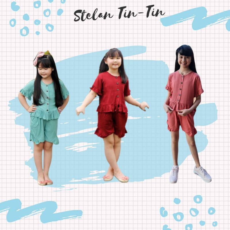 Setelan Pendek Katun Rayon