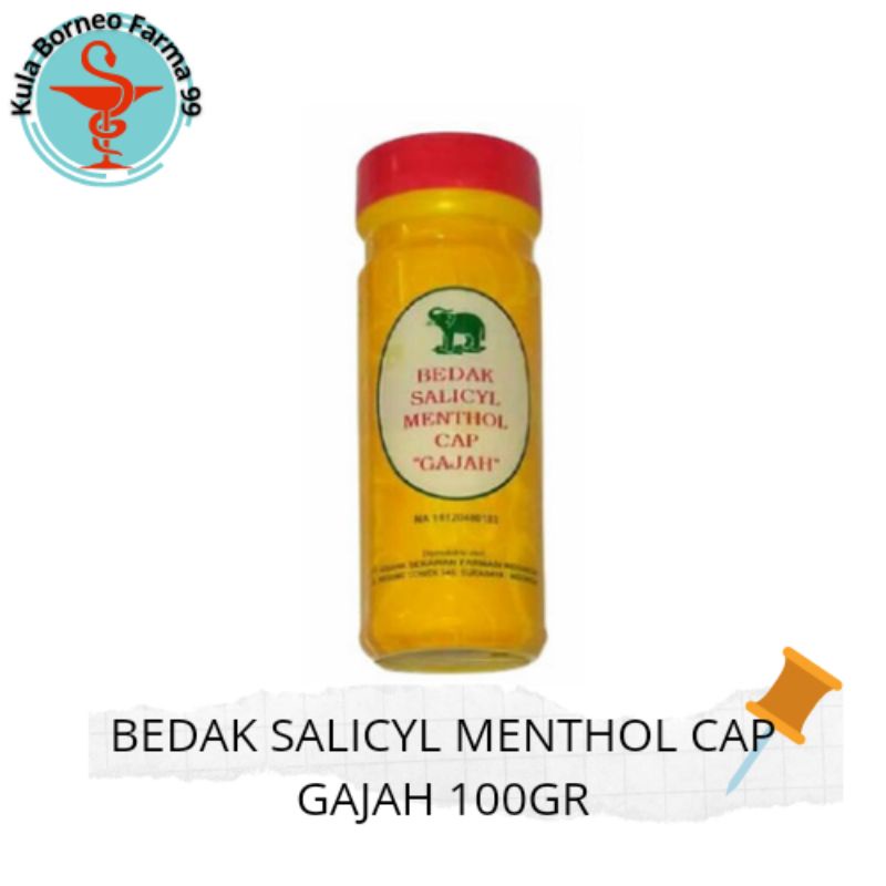 Bedak Salicyl Menthol Cap Gajah 100gr