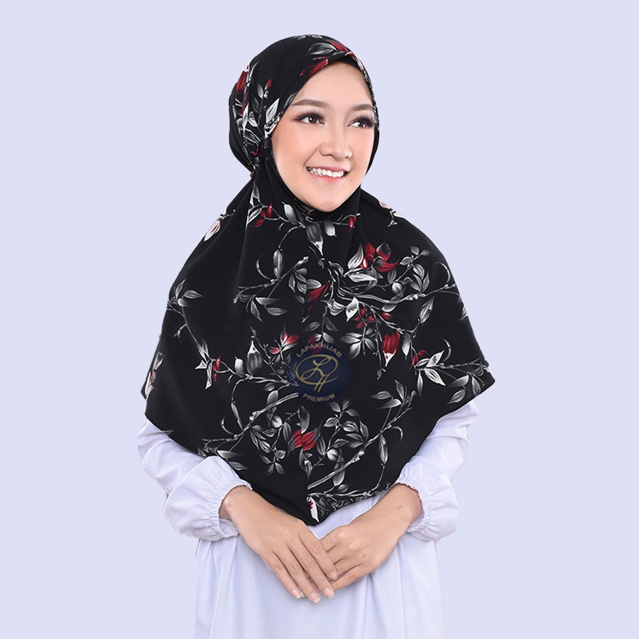 Kerudung Tali Belakang Jumbo Viral Terbaru Jilbab Bergo Mariam Syari Motif Premium Bagus Buat Harian-1