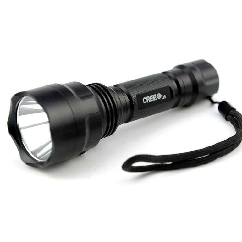 Senter LED Police Swat TaffWare C8 Flashlight Waterproof Q5 3800 Lumen