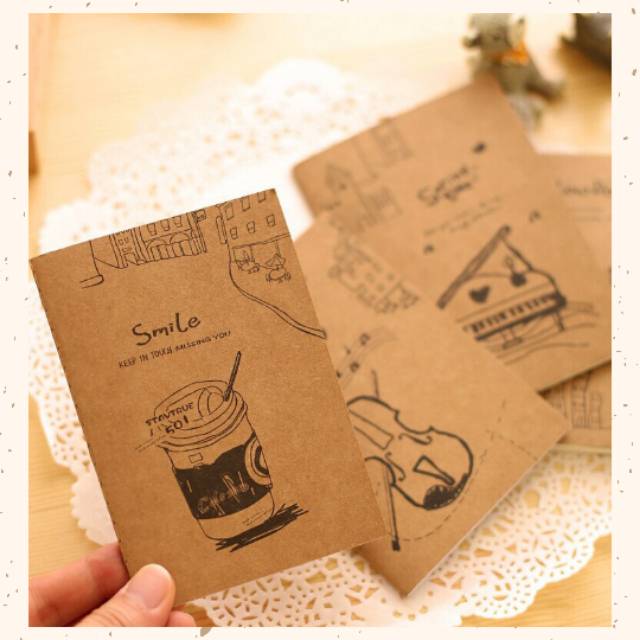 

Buku Tulis Kecil / Mini Notebook Coklat Murah