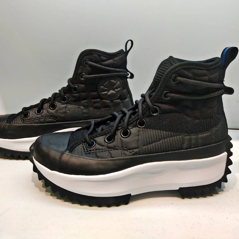 converse black digital terrain run star hike hi sneakers