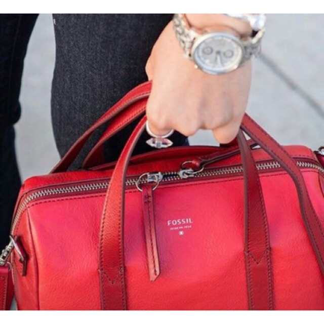 SOLD Preloved fossil sydney satchel two tone