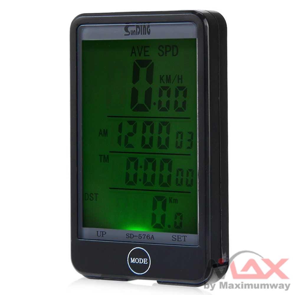 SunDing Speedometer Sepeda Touch LCD - SD-576A Warna Hitam