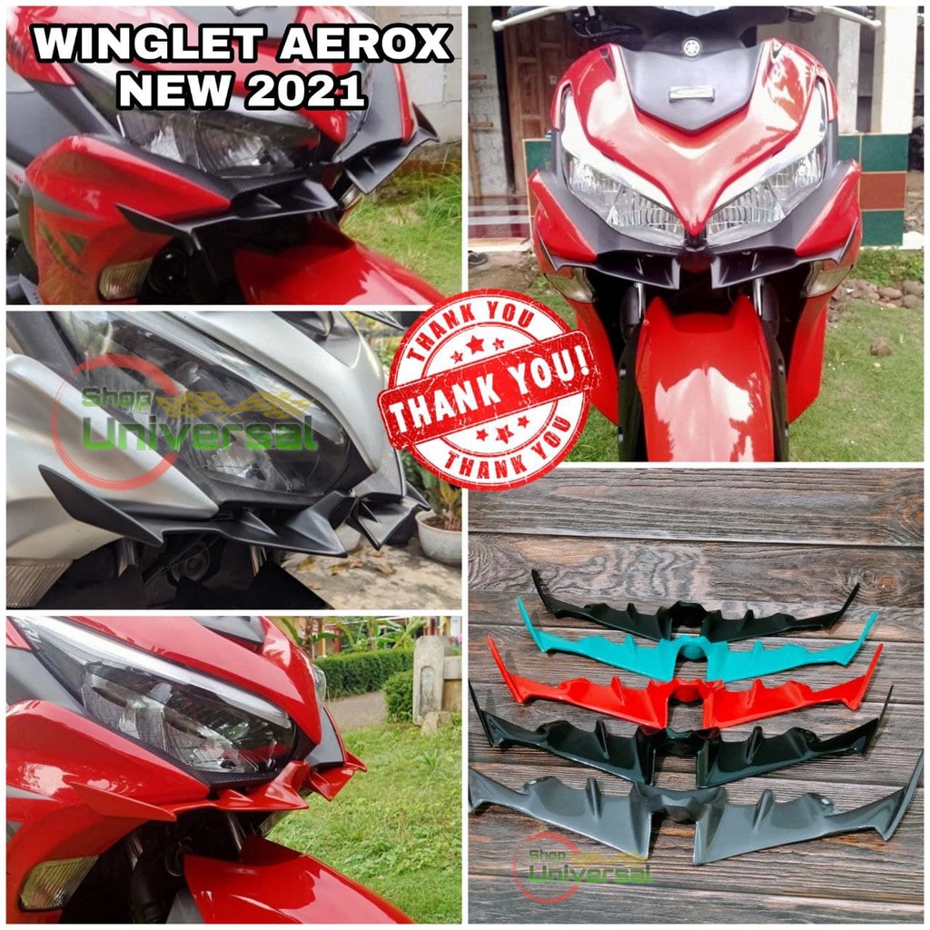 WINGLET ALL NEW AEROX 2021 WINGLET AEROX MODEL H2R WINGLET ALL NEW AEROX 2021