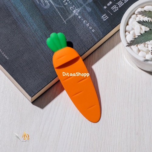 

Pembatas Buku Unik / Bookmark Motif Wortel Imut 036