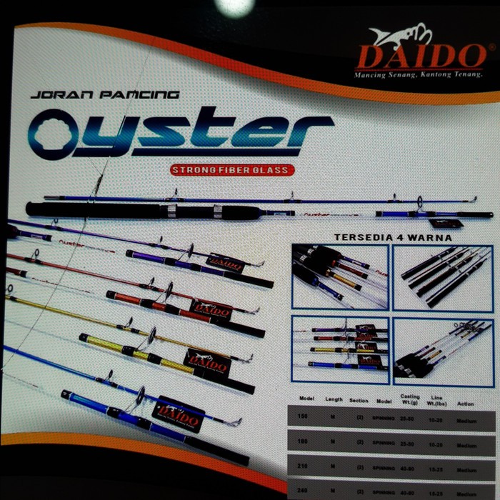Joran daido oyster 180 joran solid fiber