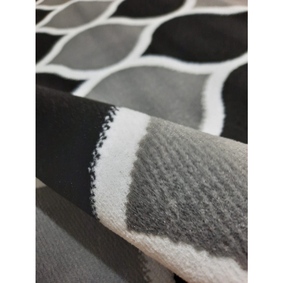 MAROC Karpet Lantai 210 x 300 BOG09 Black On Grey-1