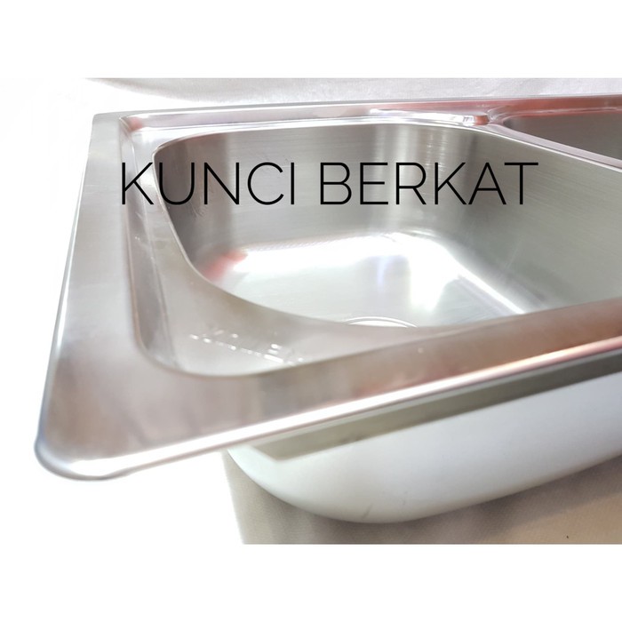 Bak Cuci Piring/Zink/Sink/2 Bowl/2 Lubang/Stainless/Dapur/Kitchen set