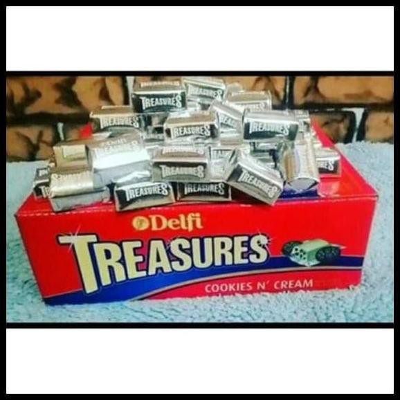 

Jual Coklat Delfi Kiloan Treasures White & Cookies (1Kg / Isi 96Pcs) Coklat