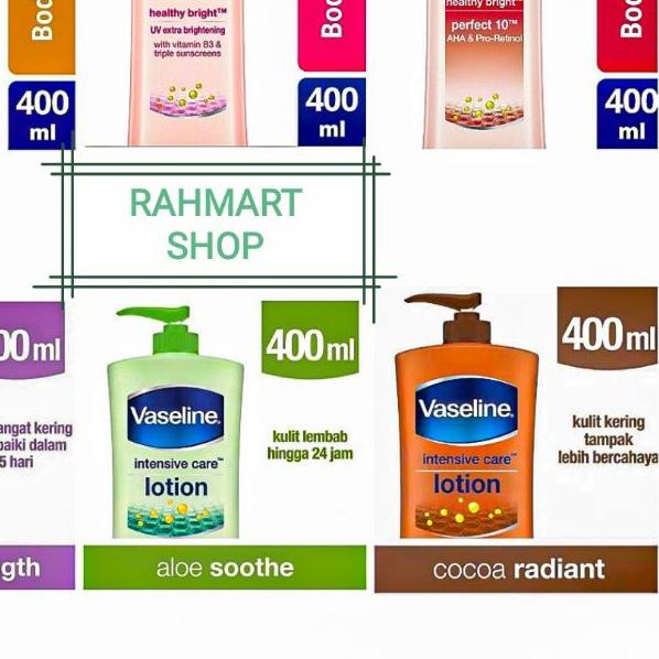 ✽ VASELINE Body Lotion 400ml Intensive Care | Vaseline 400ml Healthy Bright / Vaseline 400ml ★
