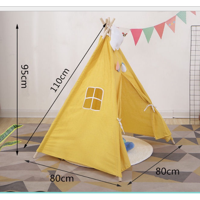 Teepee Tent untuk anakumur 1-5 thn