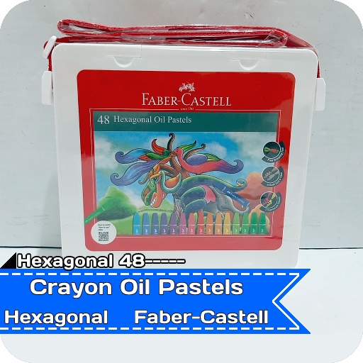 Crayon Oil Pastels Hexagonal 48 - Hexagonal 60 - Hexagonal 72 Faber Castell-Hexagonal 48