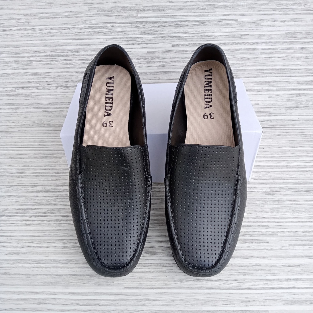 Sepatu pantofel pria yumeida karet sp-1305 sepatu formal yumeida pria kerja awet lentur tahan air as