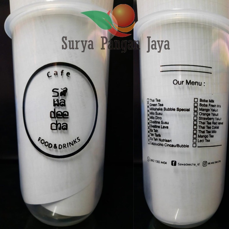 Cup sablon 22oz oval minimal order 500pcs