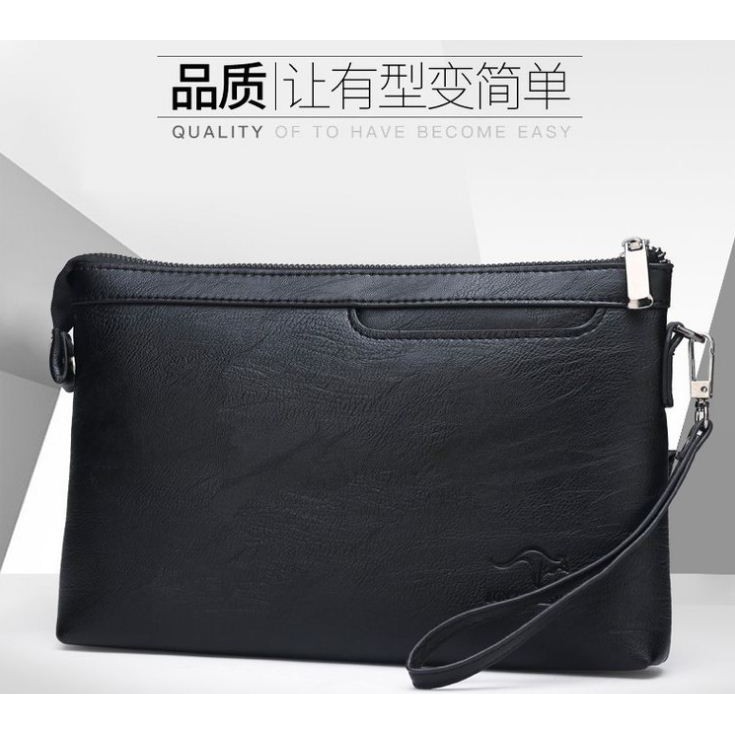 Clutch Tas Tangan Kulit Pria Import Junzidaishu