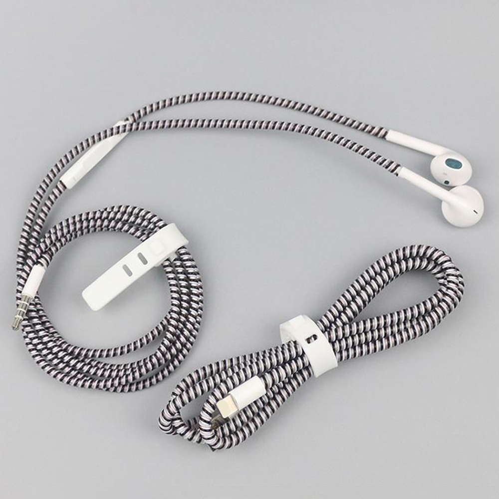 Pelindung Kabel Data/Charger Usb Model Spiral Panjang 1.4m Untuk Handphone