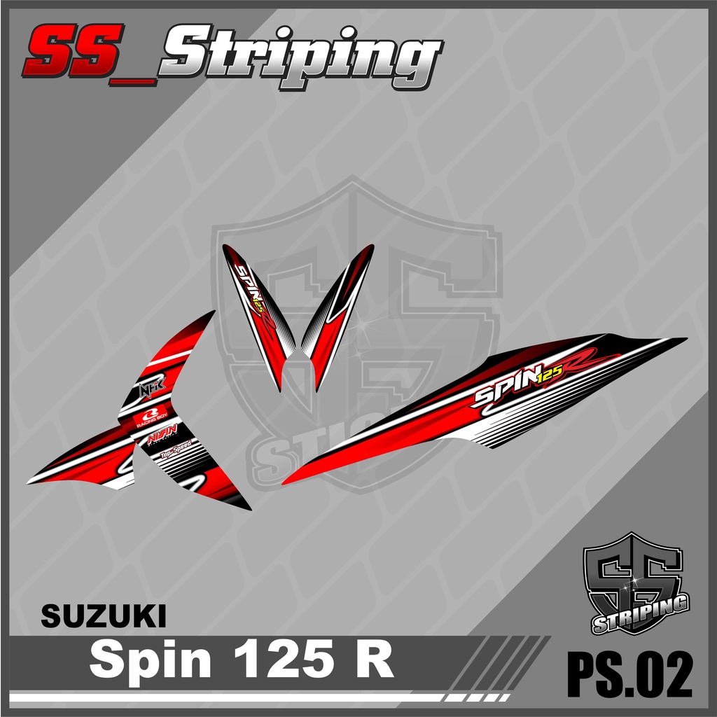 Sticker Striping List Variasi Spin 125 R - Striping Spin 125 R. PS.002