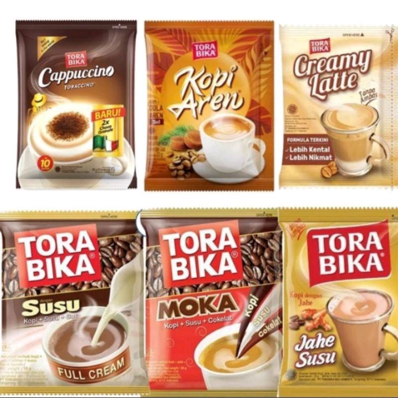 

Torabika Capuccino Renteng Isi 10 Sachet/Tora Moka/Tora Susu/Torabika Duo/Torabika Creamy Latte/Torabika Susu Jahe