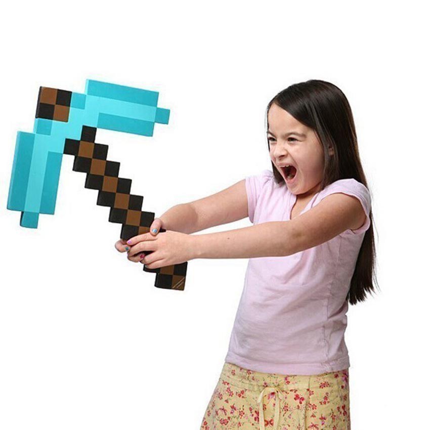 Toy Mainan Pedang Minecraft sword bahan eva mine craft Creeper Diamond Pickaxe Untuk Hadiah Ulang Anak