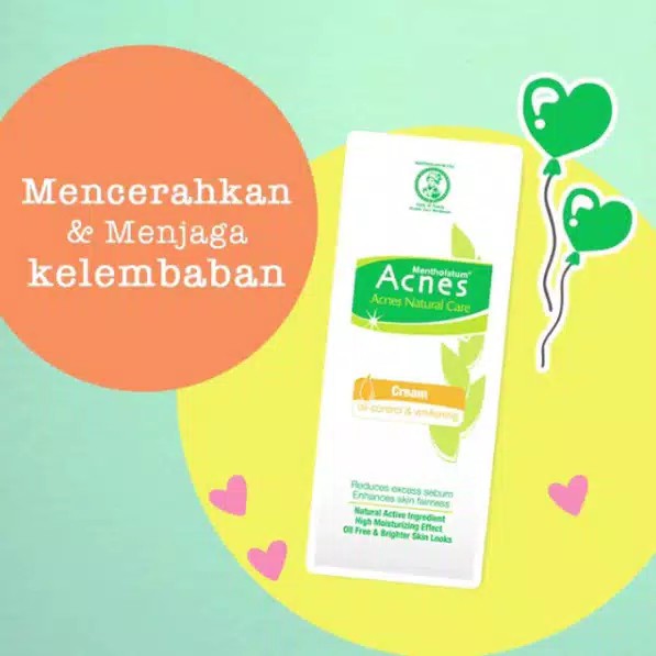 ❣️Rakkistore99❣️Acnes Natural Care Oil Control &amp; Whitening Cream 40g (100% Original)