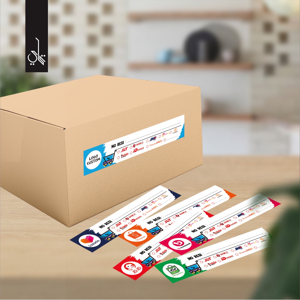 

Qayugrafi Sticker Stiker Resi Pengiriman Shopee Custom Label Packet Paket