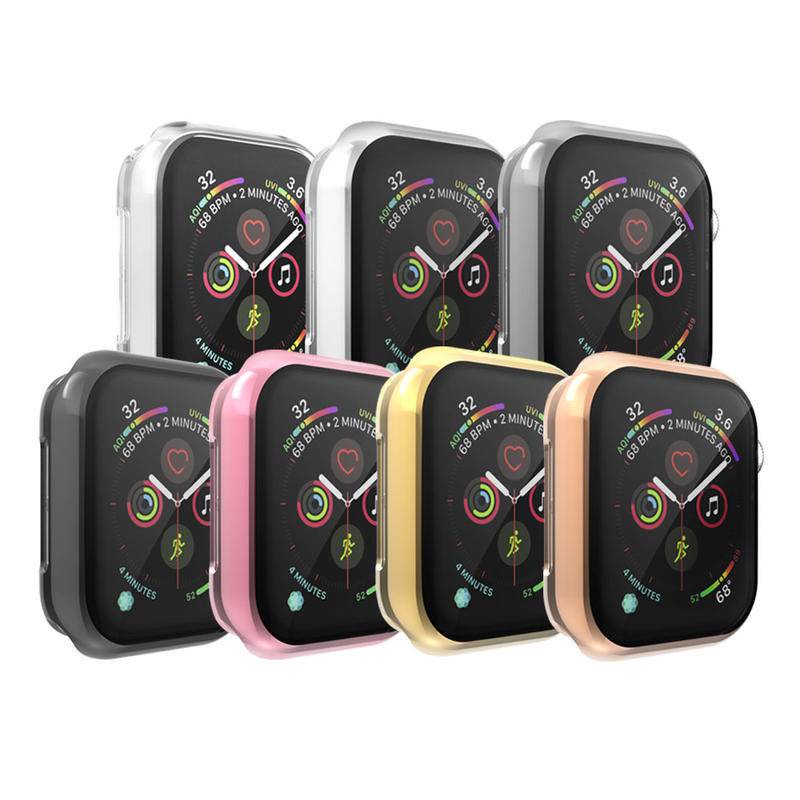 Case Pelindung Layar 360 Derajat Bahan Tpu Untuk Apple Watch Se 6 5 4 3 2 1 42mm 38mm 4 3 44mm 40mm